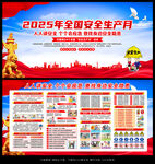 2025安全生产月宣传展板
