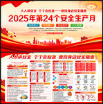 2025年安全生产月展板