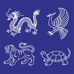 传统四神兽传统四神兽图案设计