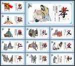 仁义礼智信展板