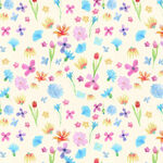 缤纷花卉图案背景