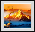 壮丽雪山风景图