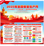 2025年全国安全生产月展板