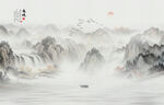 禅意水墨画