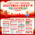 2025年全国安全生产月展板