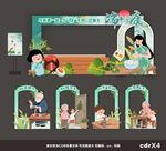 端午节活动美陈物料打卡照片框