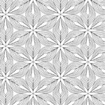 几何线条构成的简约花纹图案