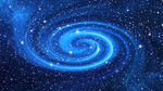 旋涡蓝色星空