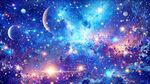 蓝色星空背景
