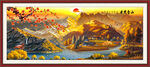 金箔山水画