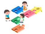 儿童语文课拼字诗文教育类插画