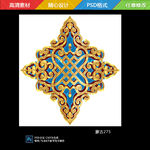 蒙古花纹立体花纹
