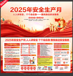 2025全国安全生产月展板