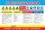 有限空间作业安全告知牌