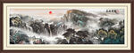 泰山国画山水画五岳独尊