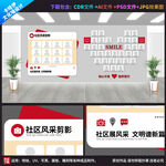 社区风采展示墙设计方案