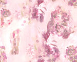 数码印花粉色花朵