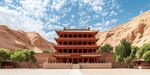 敦煌莫高窟壮丽建筑景观
