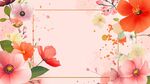 浪漫花卉背景图
