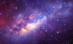 璀璨紫色宇宙星空背景