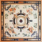 中式古典花纹天花板图案