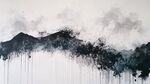 水墨山川意境画