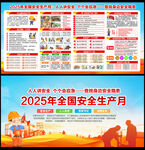 2025年安全生产月展板