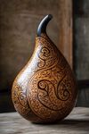 精美雕花葫芦艺术品