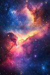梦幻绚丽的星云宇宙图景