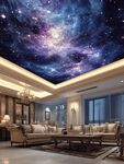 梦幻星空客厅天花板设计