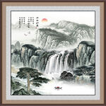 聚宝盆风水画