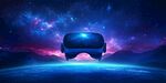 梦幻星空下的VR设备