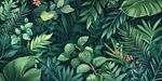 热带绿植背景图