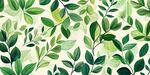 清新绿叶植物无缝背景图