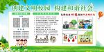 创建文明校园宣传栏