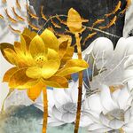 莲花装饰画