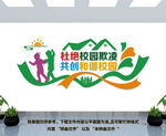 杜绝校园欺凌文化墙