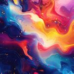 梦幻绚丽的流体色彩艺术