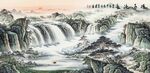 聚宝盆风水画