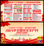 2025安全生产月海报