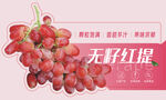 无籽红提 新鲜诱人果实