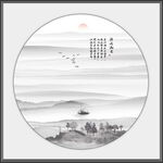新中式禅意山水画