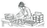 做饼线条图