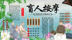 盲人按摩背景墙