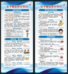 夏季健康教育知识展架