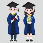 卡通毕业生