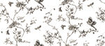 简约黑白花卉图案背景