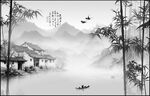 巨幅新中式山水画