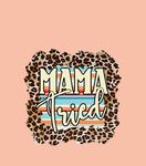 豹纹风MAMA主题装饰图案