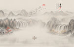 水墨意境山水画